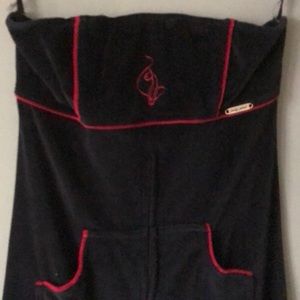 Velvet-feel sleek Baby Phat dress